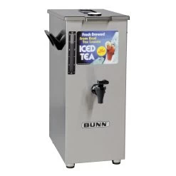 BUNN® BUNN TD4T Tall Square Iced Tea Dispenser W/ Brew-Thru Lid & Nudger Handle
