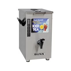 BUNN® BUNN TD4 Square Iced Tea Dispenser W/ Brew-Thru Lid & Sweet, Unsweet Handle
