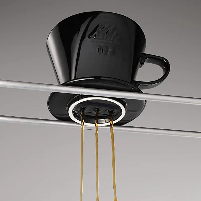 Kalita Style 102 Ceramic Coffee Dripper - Black 10 Kalita Style 102 Ceramic Coffee Dripper - Black - Image 8