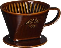 Kalita Style 102 Ceramic Coffee Dripper - Brown -Barista Gear Shop 102br 1067386e 1f70 438d a4e6 f35c3d78ba0a