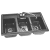 Mid-Size Three Compartment Espresso Cart Sink (Special Order Item) -Barista Gear Shop 2007e 6e877a3e 219f 4e1f 8256 bf77eaa2b4ae