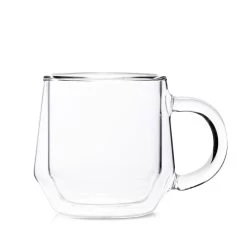Double Wall Glass Mug (8oz/240ml) - Set Of 2 -Barista Gear Shop 240ml clear hero 1