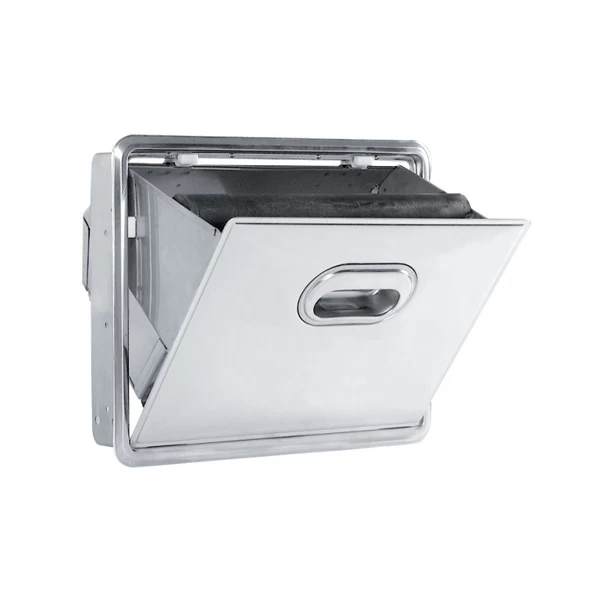 Stainless Steel Fold-down Knock Box Moisture Guard Insert (Special Order Item) 4 Stainless Steel Fold-down Knock Box Moisture Guard Insert (Special Order Item) - Image 2