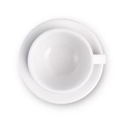 Egg Style Latte Cup & Saucer (10oz/300ml) - Set Of 2 26 Egg Style Latte Cup & Saucer (10oz/300ml) - Set Of 2 -Barista Gear Shop 300ml white overhead top 2 f436583f fb2c 402f 9a38 0f5193a25ac9