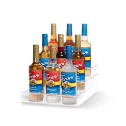 3 Tier Coffee Syrup Display Rack - 9 Bottles 15 3 Tier Coffee Syrup Display Rack - 9 Bottles -Barista Gear Shop 86209 6