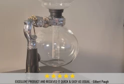 Yama Glass 3 Cup Tabletop Siphon Coffee Maker (Alcohol Burner) -Barista Gear Shop BBSSKBCOVER BB25901 1