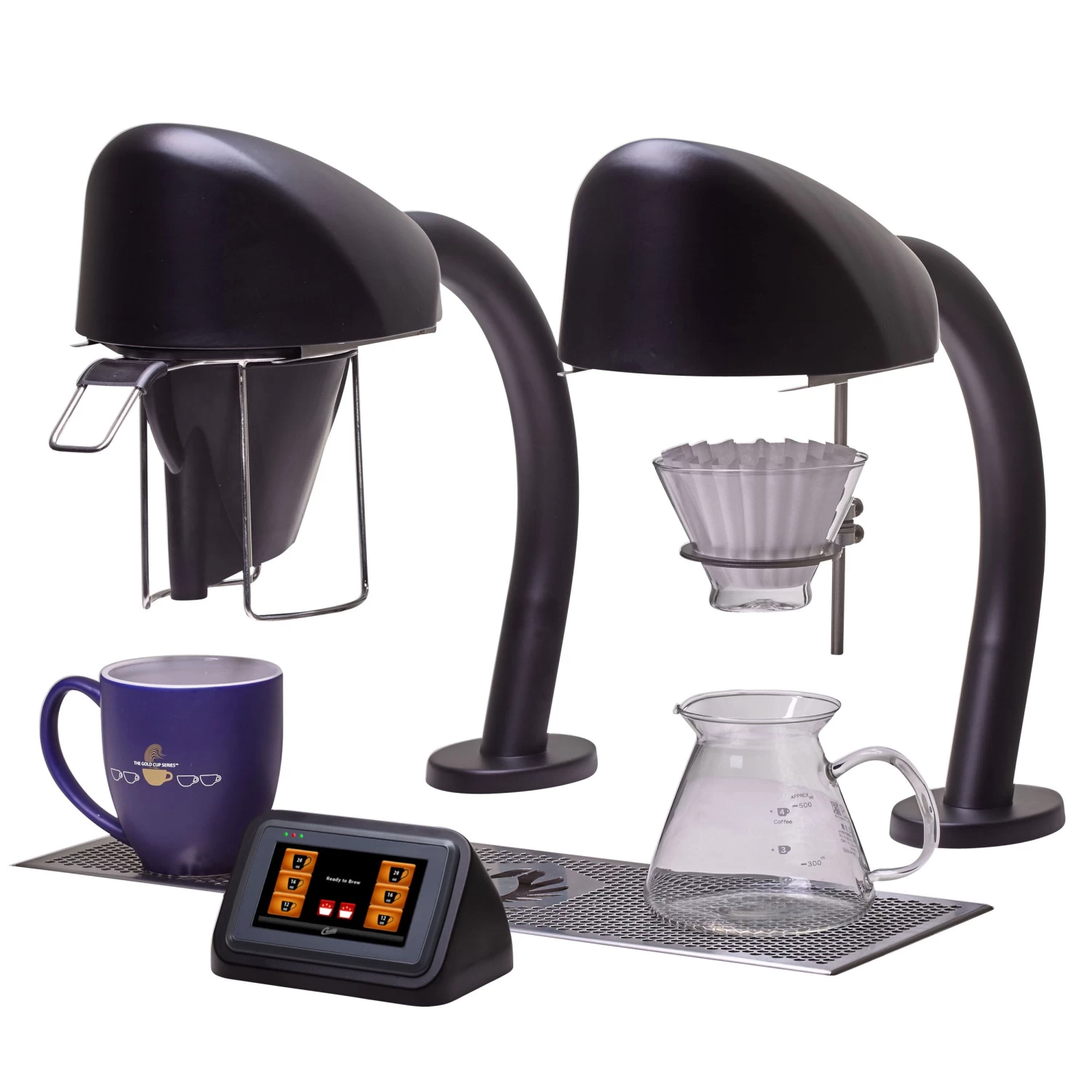 Wilbur Curtis Twin Single Cup Under Counter Coffee Brewer - Black 3 Wilbur Curtis Twin Single Cup Under Counter Coffee Brewer - Black