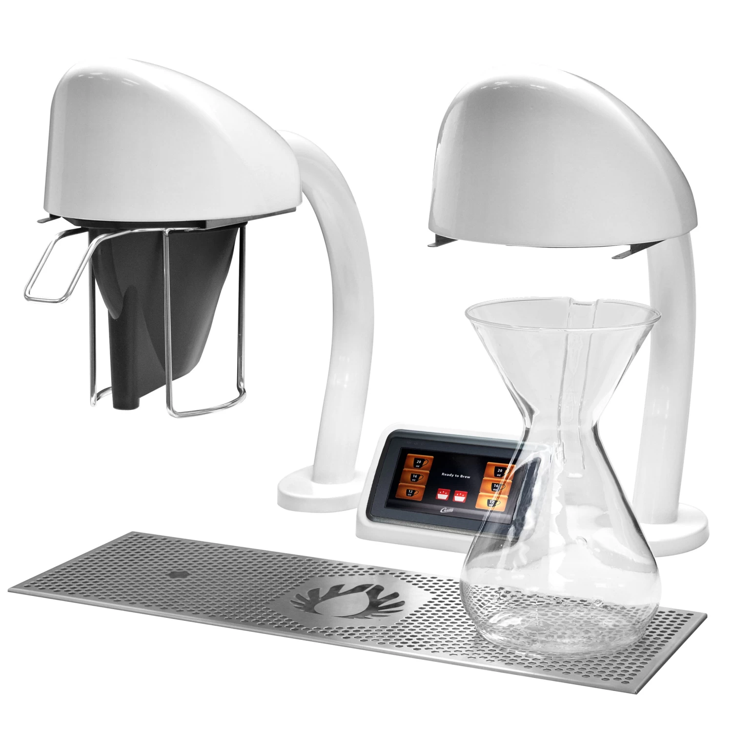 Wilbur Curtis Twin Single Cup Under Counter Coffee Brewer - White 3 Wilbur Curtis Twin Single Cup Under Counter Coffee Brewer - White