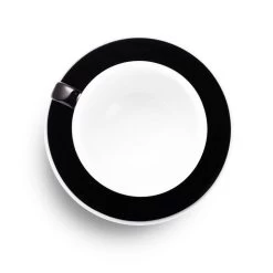 Egg Style Latte Cup & Saucer (10oz/300ml) - Set Of 2 30 Egg Style Latte Cup & Saucer (10oz/300ml) - Set Of 2 -Barista Gear Shop black overhead 300ml 64fb313b 741e 4bb4 9376 8d430541ae4f