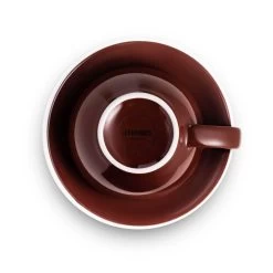 Egg Style Latte Cup & Saucer (10oz/300ml) - Set Of 2 33 Egg Style Latte Cup & Saucer (10oz/300ml) - Set Of 2 -Barista Gear Shop brown 300ml overhead 8a4d0b4b 28b6 4557 9667 74d1a1f556a6
