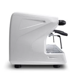 Rancilio Classe 5 USB Tall 3 Group Volumetric Espresso Machine - Ice White -Barista Gear Shop cla5usbtall 3gr white lside