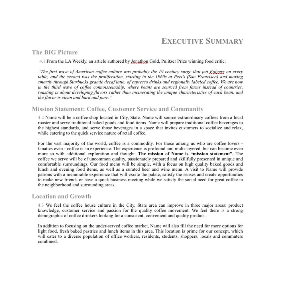 Coffee Shop Business Plan 7 Coffee Shop Business Plan - Image 5