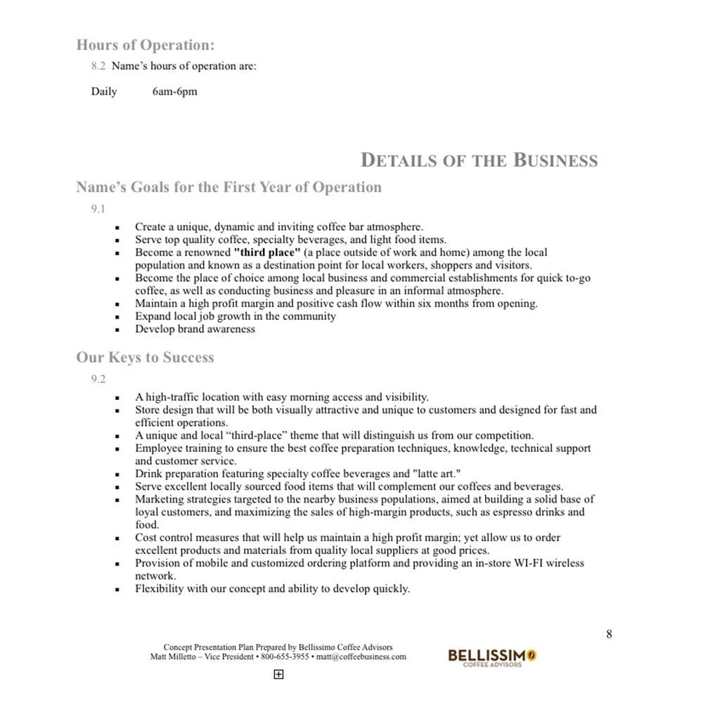 Coffee Shop Business Plan 6 Coffee Shop Business Plan - Image 4