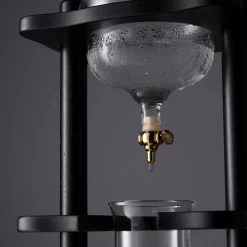 Yama 6-8 Cup Cold Drip Maker Straight Black Wood Frame (32oz) -Barista Gear Shop dark tower