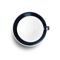 Egg Style Cappuccino Cup & Saucer (6.7oz/200ml) - Set Of 2 -Barista Gear Shop denim overhead 200ml