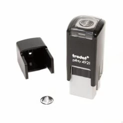 Coffee Punch Card Stamp - Self Inking Rubber Stamp W/ Rosetta Latte Art