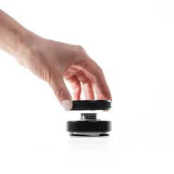 Espresso Distribution Tool & Leveler - Black, 58mm -Barista Gear Shop ep leveler lifestyle