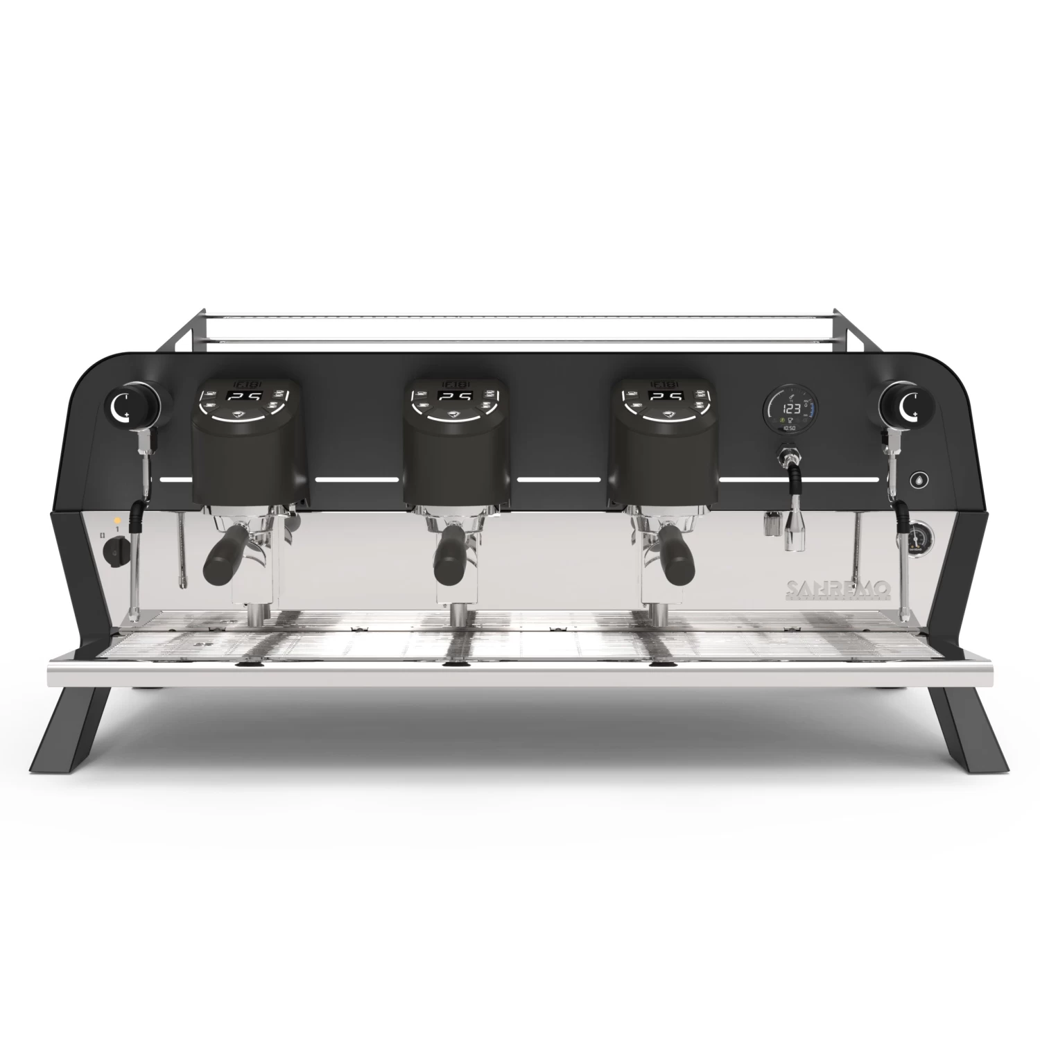 Sanremo F18SB 3 Group Volumetric Espresso Machine - Black 3 Sanremo F18SB 3 Group Volumetric Espresso Machine - Black