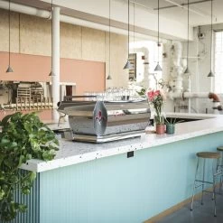 La Marzocco GB5 S 2 Group AV With Scales Espresso Machine -Barista Gear Shop gb5 s av lifestyle 1