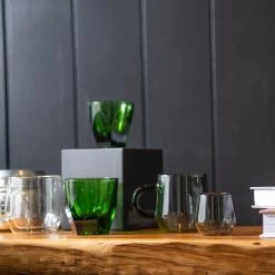 Vero Cappuccino Glass (6oz) - Emerald -Barista Gear Shop glassware collection