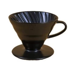 Hario V60 Ceramic Coffee Dripper 02 - Black -Barista Gear Shop hario v60 ceramic matte bla