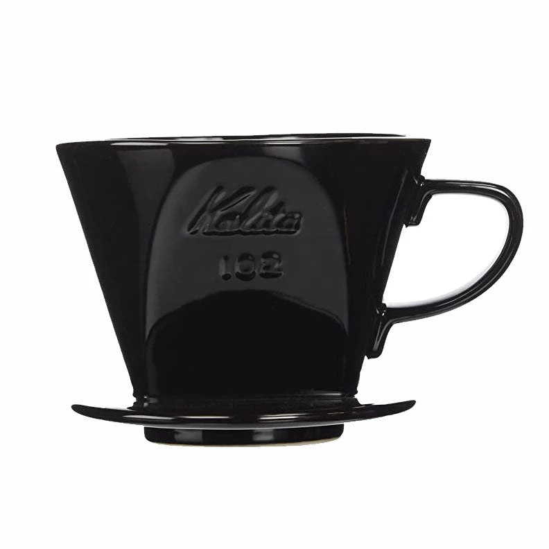 Kalita Style 102 Ceramic Coffee Dripper - Black 7 Kalita Style 102 Ceramic Coffee Dripper - Black - Image 5