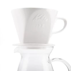 Kalita Style 102 Ceramic Coffee Dripper - White -Barista Gear Shop kalita ceramic 102 ontop 1 c9b05051 199b 436f 9ef6 d8c850fdeaaf