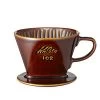 Kalita Style 102 Ceramic Coffee Dripper - Brown -Barista Gear Shop kalita ceramic dripper brow