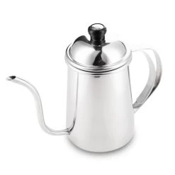 Yama Stainless Steel Gooseneck Kettle (24oz) -Barista Gear Shop kettle quarter 1