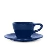 Lino Double Cappuccino Cup & Saucer - Indigo (6oz/177ml) -Barista Gear Shop lino double capp indigo