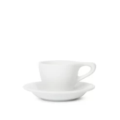 Lino Espresso Cup & Saucer - White (3oz/89ml)