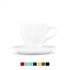 Tulip Style Latte Cup & Saucer (9.5oz/280ml) - Set Of 2