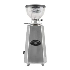 La Marzocco Lux D Espresso Grinder - Polished Aluminum 8 La Marzocco Lux D Espresso Grinder - Polished Aluminum -Barista Gear Shop lux d aluminum back