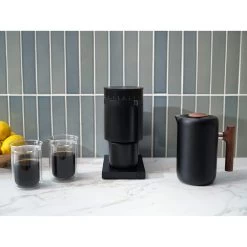 Opus Conical Burr Coffee Grinder - Black -Barista Gear Shop opus grinder black life1