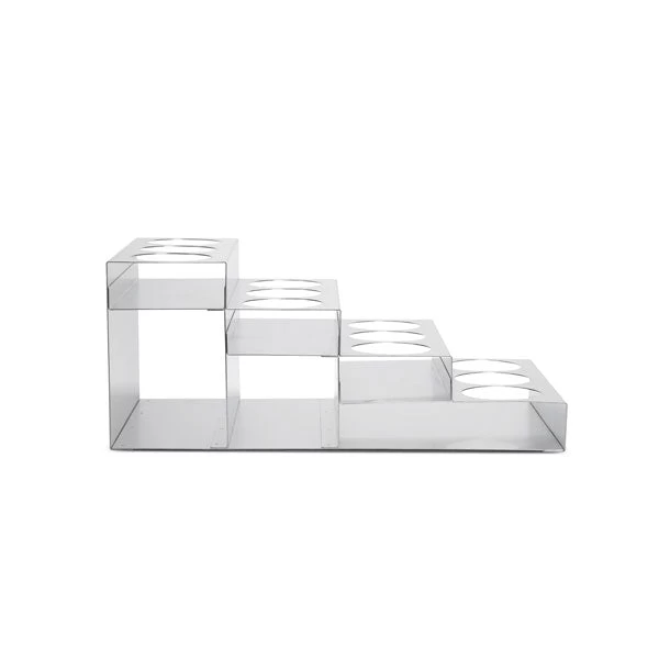 Stainless Steel 4 Tier Coffee Syrup Display Rack - 12 Bottles 7 Stainless Steel 4 Tier Coffee Syrup Display Rack - 12 Bottles - Image 5