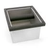Barista Basics Stainless Steel Knock Box (6" X 5.5" X 4") -Barista Gear Shop rw 25110