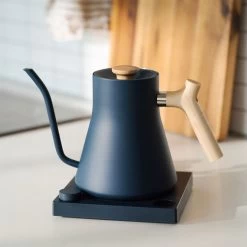 Stagg EKG Kettle - Stone Blue W/ Maple -Barista Gear Shop stagg ekg stoneb 2