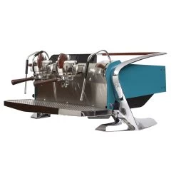 Slayer Steam LP 2 Group Volumetric Espresso Machine - Turquoise Blue 10 Slayer Steam LP 2 Group Volumetric Espresso Machine - Turquoise Blue -Barista Gear Shop steam lpx turq qtrfront