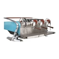 Slayer Steam LP 3 Group Volumetric Espresso Machine - Turquoise Blue -Barista Gear Shop steam plx turq 5 08def32a 7653 4c37 a94a 24dfa98d8a4c