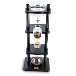 Yama 6-8 Cup Cold Drip Maker Straight Black Wood Frame (32oz) -Barista Gear Shop tower top view