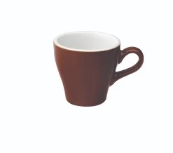 Tulip Style Cappuccino Cup & Saucer (6oz/180ml) - Set Of 2 -Barista Gear Shop tulip 180ml brown cup 300dpi 1