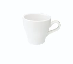Tulip Style Cappuccino Cup & Saucer (6oz/180ml) - Set Of 2 -Barista Gear Shop tulip 180ml white cup 300dpi 1