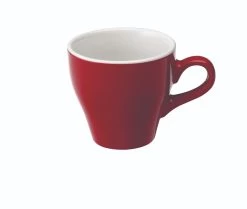 Tulip Style Latte Cup & Saucer (9.5oz/280ml) - Set Of 2 -Barista Gear Shop tulip 280ml red cup 300dpi 2