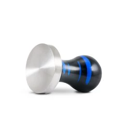 Compressore Professional Espresso Tamp - Distressed Blue & Black -Barista Gear Shop ubdd tamper comp laydown 2