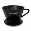 Bonmac Black Ceramic Cone 2 Cup Single Hole Coffee Dripper -Barista Gear Shop ucc bonmac cone 1