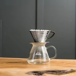 Kalita Wave 185 Stainless Steel Coffee Dripper -Barista Gear Shop wave ss 185 1