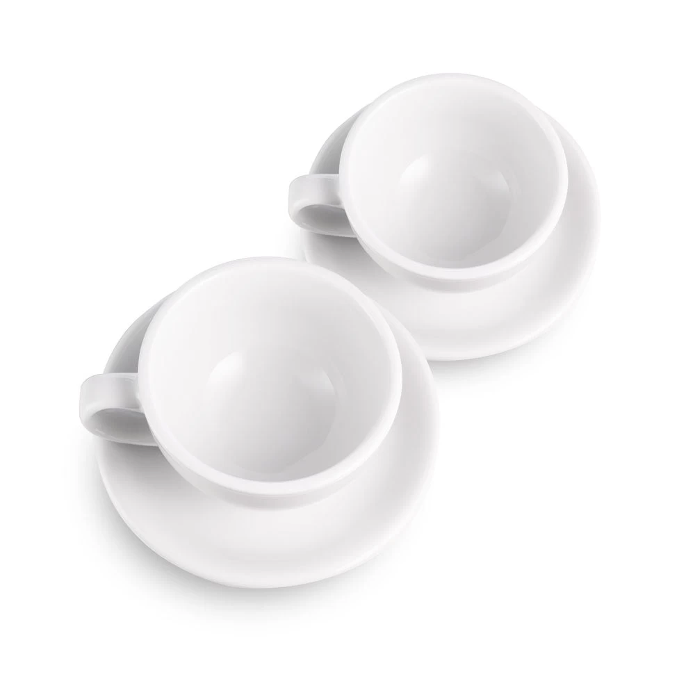 Egg Style Latte Cup & Saucer (10oz/300ml) - Set Of 2 5 Egg Style Latte Cup & Saucer (10oz/300ml) - Set Of 2 - Image 3