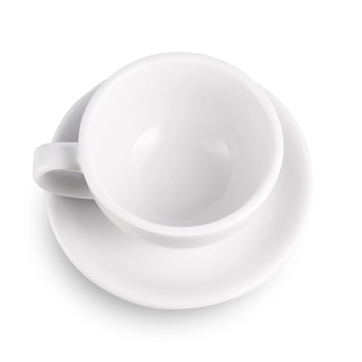 Egg Style Latte Cup & Saucer (10oz/300ml) - Set Of 2 8 Egg Style Latte Cup & Saucer (10oz/300ml) - Set Of 2 - Image 6