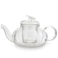 Yama Glass Pumpkin Teapot W/ Infuser (24 Oz)