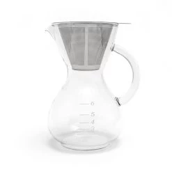 Yama Coffee Drip Pot W/ Glass Handle & Filter Cone - 30oz